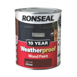 Ronseal Exterior Wood Paint Dark Oak - 750ml